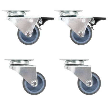 Ruedas dobles giratorias 24 unidades 50 mm de , Manipulación de materiales - Ref: Foro24-277924, Precio: 89,54 €, Descuento: %