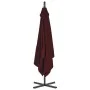 Sombrilla voladiza poste de acero color vino tinto 250x250 cm de vidaXL, Sombrillas - Ref: Foro24-312510, Precio: 128,19 €, D...