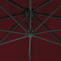 Sombrilla voladiza poste de acero color vino tinto 250x250 cm de vidaXL, Sombrillas - Ref: Foro24-312510, Precio: 130,63 €, D...