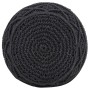 Puf de macramé hecho a mano algodón gris antracita 45x30 cm de , Otomanas - Ref: Foro24-324005, Precio: 76,16 €, Descuento: %