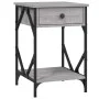 Bedside table made of gray Sonoma plywood, measuring 40x42x60 cm. by , Nightstands - Ref: Foro24-826341, Price: 49,26 €, Disc...