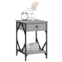 Bedside table made of gray Sonoma plywood, measuring 40x42x60 cm. by , Nightstands - Ref: Foro24-826341, Price: 49,26 €, Disc...