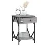 Bedside table made of gray Sonoma plywood, measuring 40x42x60 cm. by , Nightstands - Ref: Foro24-826341, Price: 49,26 €, Disc...