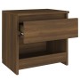 Mesita noche 2 uds madera contrachapada roble marrón 40x30x39cm de , Mesitas de noche - Ref: Foro24-815134, Precio: 64,36 €, ...