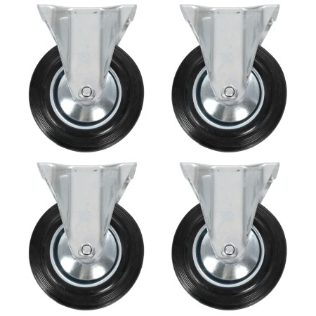 Ruedas fijas 4 unidades 160 mm de , Manipulación de materiales - Ref: Foro24-143450, Precio: 48,62 €, Descuento: %