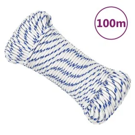White 5 mm 100 m polypropylene boat rope by , Ropes and metal cords - Ref: Foro24-152281, Price: 16,23 €, Discount: %