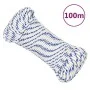 White 5 mm 100 m polypropylene boat rope by , Ropes and metal cords - Ref: Foro24-152281, Price: 16,23 €, Discount: %