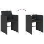 Set comedor de jardín con cojines 13 pzas ratán sintético negro de , Conjuntos de jardín - Ref: Foro24-3211159, Precio: 662,0...