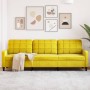 Sofá de 3 plazas terciopelo amarillo 210 cm de , Sofás - Ref: Foro24-4007650, Precio: 284,43 €, Descuento: %