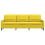 Sofá de 3 plazas terciopelo amarillo 210 cm de , Sofás - Ref: Foro24-4007650, Precio: 284,43 €, Descuento: %