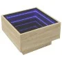 Mesa de centro y LED madera ingeniería roble Sonoma 50x50x30 cm by , Coffee table - Ref: Foro24-847506, Price: 90,91 €, Disco...