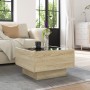 Mesa de centro y LED madera ingeniería roble Sonoma 50x50x30 cm de , Mesas de centro - Ref: Foro24-847506, Precio: 92,09 €, D...
