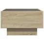 Mesa de centro y LED madera ingeniería roble Sonoma 50x50x30 cm de , Mesas de centro - Ref: Foro24-847506, Precio: 92,09 €, D...