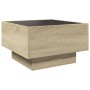 Mesa de centro y LED madera ingeniería roble Sonoma 50x50x30 cm de , Mesas de centro - Ref: Foro24-847506, Precio: 92,09 €, D...