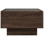 Mesa de centro y LED madera ingeniería marrón roble 50x50x30 cm de , Mesas de centro - Ref: Foro24-847510, Precio: 89,06 €, D...