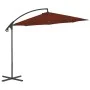 Ampelschirm mit terrakottafarbenem Stahlmast 300 cm von vidaXL, Sonnenschirme - Ref: Foro24-312507, Preis: 127,81 €, Rabatt: %