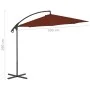 Ampelschirm mit terrakottafarbenem Stahlmast 300 cm von vidaXL, Sonnenschirme - Ref: Foro24-312507, Preis: 127,81 €, Rabatt: %