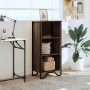 Estantería madera de ingeniería marrón roble 50x31x106 cm de , Librerías y estanterías - Ref: Foro24-848608, Precio: 50,99 €,...