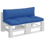 Cojines para palets 2 unidades tela azul de , Cojines para sillas y sofás - Ref: Foro24-360932, Precio: 59,39 €, Descuento: %