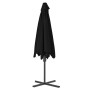 Sombrilla de jardín con palo de acero negro 300x230cm de vidaXL, Sombrillas - Ref: Foro24-312520, Precio: 108,31 €, Descuento: %