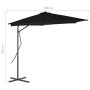 Sombrilla de jardín con palo de acero negro 300x230cm de vidaXL, Sombrillas - Ref: Foro24-312520, Precio: 108,31 €, Descuento: %