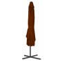 Sombrilla de jardín con palo de acero terracota 250x250x230 cm de vidaXL, Sombrillas - Ref: Foro24-312515, Precio: 93,70 €, D...