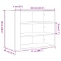 Armario de pared madera de ingeniería blanco 75x35x60 cm de , Estantes y estanterías - Ref: Foro24-848416, Precio: 58,65 €, D...