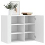 Armario de pared madera de ingeniería blanco 75x35x60 cm de , Estantes y estanterías - Ref: Foro24-848423, Precio: 69,03 €, D...