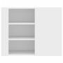 Armario de pared madera de ingeniería blanco 75x35x60 cm de , Estantes y estanterías - Ref: Foro24-848423, Precio: 69,03 €, D...