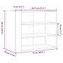 Armario de pared madera de ingeniería gris Sonoma 75x35x60 cm de , Estantes y estanterías - Ref: Foro24-848421, Precio: 54,16...