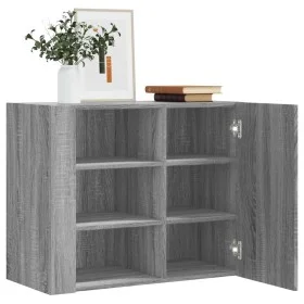 Armario de pared madera de ingeniería gris Sonoma 75x35x60 cm de , Estantes y estanterías - Ref: Foro24-848428, Precio: 68,09...
