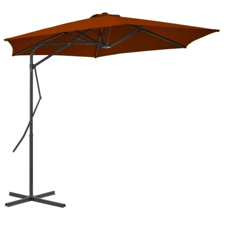 Sombrilla de jardín con palo de acero terracota 300x230cm de vidaXL, Sombrillas - Ref: Foro24-312519, Precio: 94,59 €, Descue...