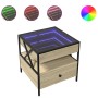 Mesa de centro con Infinity LED roble Sonoma 50x50x51 cm de , Mesas de centro - Ref: Foro24-847713, Precio: 86,64 €, Descuent...