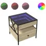 Mesa de centro con Infinity LED roble Sonoma 50x50x51 cm de , Mesas de centro - Ref: Foro24-847713, Precio: 85,58 €, Descuent...