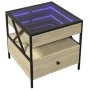 Mesa de centro con Infinity LED roble Sonoma 50x50x51 cm de , Mesas de centro - Ref: Foro24-847713, Precio: 85,58 €, Descuent...