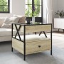 Mesa de centro con Infinity LED roble Sonoma 50x50x51 cm de , Mesas de centro - Ref: Foro24-847713, Precio: 86,64 €, Descuent...