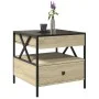Mesa de centro con Infinity LED roble Sonoma 50x50x51 cm de , Mesas de centro - Ref: Foro24-847713, Precio: 85,58 €, Descuent...