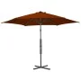 Sombrilla de jardín con palo de acero terracota 300x230cm de vidaXL, Sombrillas - Ref: Foro24-312519, Precio: 94,59 €, Descue...