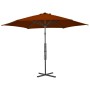 Sombrilla de jardín con palo de acero terracota 300x230cm de vidaXL, Sombrillas - Ref: Foro24-312519, Precio: 104,91 €, Descu...