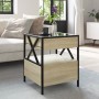 Mesa de centro con Infinity LED roble Sonoma 40x40x51 cm de , Mesas de centro - Ref: Foro24-847718, Precio: 78,21 €, Descuent...