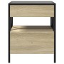 Mesa de centro con Infinity LED roble Sonoma 40x40x51 cm de , Mesas de centro - Ref: Foro24-847718, Precio: 78,21 €, Descuent...