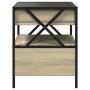Mesa de centro con Infinity LED roble Sonoma 40x40x51 cm de , Mesas de centro - Ref: Foro24-847718, Precio: 78,21 €, Descuent...