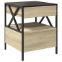 Mesa de centro con Infinity LED roble Sonoma 40x40x51 cm de , Mesas de centro - Ref: Foro24-847718, Precio: 78,21 €, Descuent...