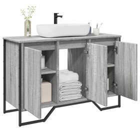 Armario lavabo baño madera ingeniería gris Sonoma 91x35x60 cm de , Muebles de baño - Ref: Foro24-848662, Precio: 104,08 €, De...