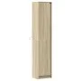 Aparador con LED madera ingeniería roble Sonoma 41,5x32,5x200cm de , Aparadores - Ref: Foro24-3307900, Precio: 118,11 €, Desc...