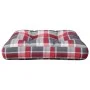 Cojín para sofá de palets tela cuadros rojo 58x58x10 cm de , Cojines para sillas y sofás - Ref: Foro24-360913, Precio: 25,69 ...
