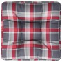 Cojín para sofá de palets tela cuadros rojo 58x58x10 cm de , Cojines para sillas y sofás - Ref: Foro24-360913, Precio: 26,10 ...