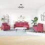 Sofagarnitur mit 4-teiligen Kissen aus bordeauxrotem Samt. von , Sofas - Ref: Foro24-3278365, Preis: 667,22 €, Rabatt: %
