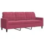 Juego de sofás con cojines 4 piezas terciopelo rojo tinto de , Sofás - Ref: Foro24-3278365, Precio: 667,22 €, Descuento: %
