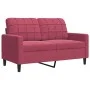 Juego de sofás con cojines 4 piezas terciopelo rojo tinto de , Sofás - Ref: Foro24-3278365, Precio: 667,22 €, Descuento: %